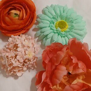 Vintage-Inspired Pinup Hair Flower Set | Rockabilly Retro Floral Clip-002